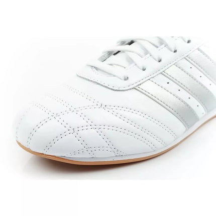 Adidas women's sports shoes Taekwondo Lace white fashionable leather