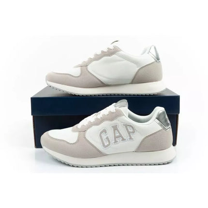 Gap women's sports shoes Nashville Arch Logo sneakers fashionable comfortable white beige