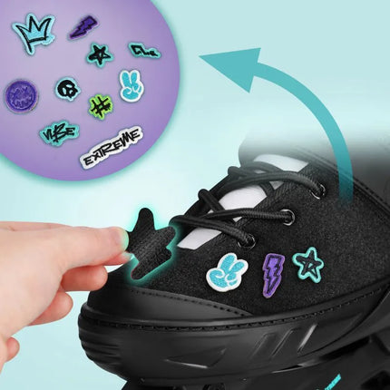 NA2053A VIBE TURQUOISE ROLLER SKATES SIZE XS(29-32) NILS EXTREME