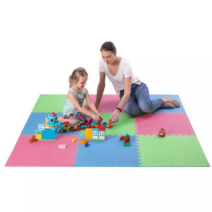 Multipack One Fitness MP10 puzzle mat green-blue-red 9 pieces 10 mm