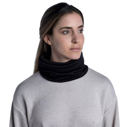 Buff Merino Heavyweight Neckwarmer 11096300 Black One size