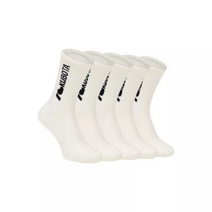 Kubota 5-pack of i love kubota socks cream K25SS-300-002-01-5