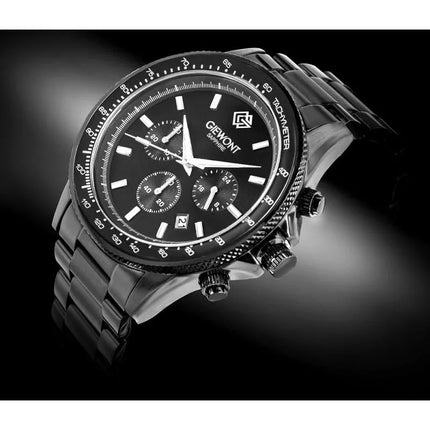 Vyriškas laikrodis Giewont Chronograph Sapphire Juodas GW3520-B1