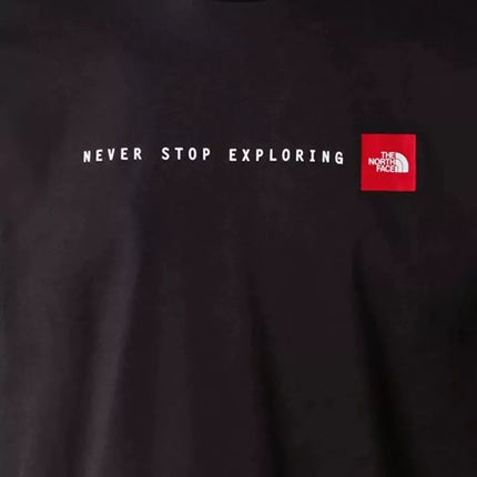 THE NORTH FACE SS Marškinėliai 'Visada tyrinėk' M - tnf black