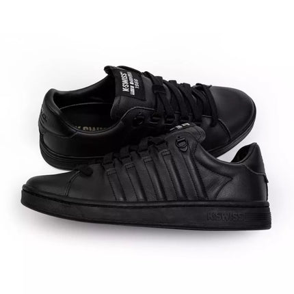 K-Swiss LOZAN II men's sneakers, natural leather, black (07943-904-M)