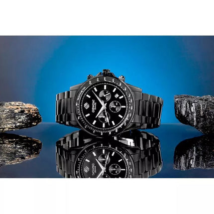 Vyriškas laikrodis Giewont Chronograph Sapphire Juodas GW3520-B1