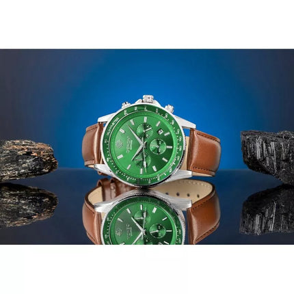 Men's Watch Giewont Chronograph Sapphire Brown Green GW3520-A6