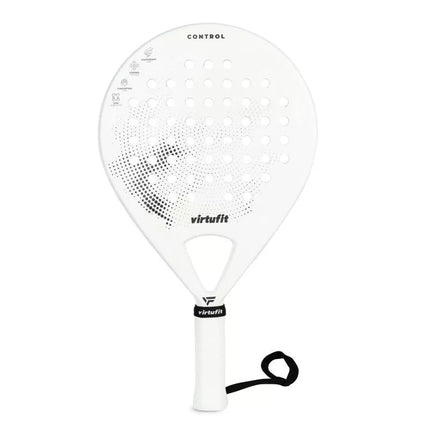 VIRTUFIT PADELIO KONTROLĖS RAKETĖ - BALTA IR JUODA
