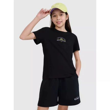 Girls' regular printed T-shirt 4F 4FJWSS25TTSHF1871-20S