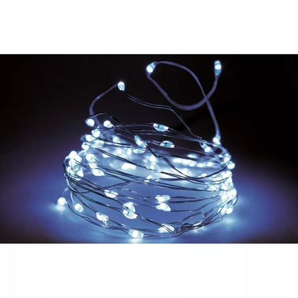 Vielinė girlianda 320 LED vėsiai balta