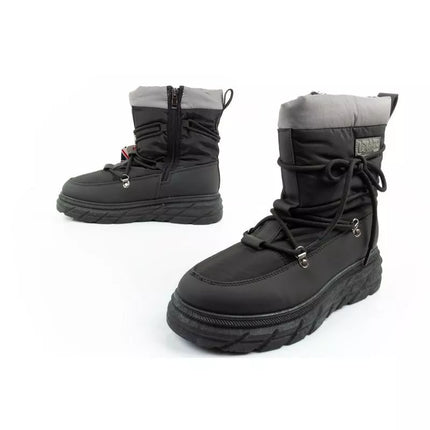 Lee Cooper women's winter hiking sports shoes insulated black gray