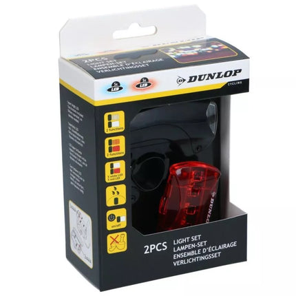 DUNLOP LED BIKE LAMP KIT FRONT REAR