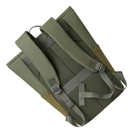 Rivacase Eden Backpack Travel Backpack Olive Waxed Leather (Pull Up), Polyester, Recycled Polyethylene Terephthalate (rPET)