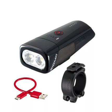 Sigma BUSTER 1100 FL priekinis žibintas juodas