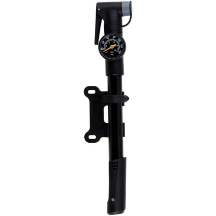 DUNLOP MINI BICYCLE PUMP WITH MANOMETER 120 psi (8 bar) BLACK