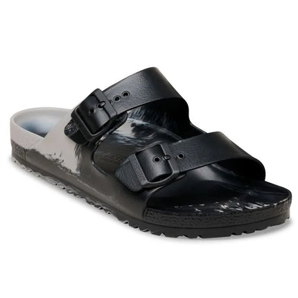 Birkenstock Men's ARIZONA EVA Slides 1032110 STONE COIN/BLACKMULTI (Standard Width)