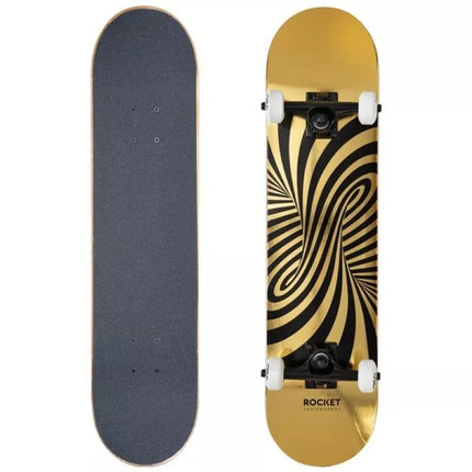 Riedlentė Rocket Twisted Foli Gold Skateboard 7.5" RKT-COM-1555