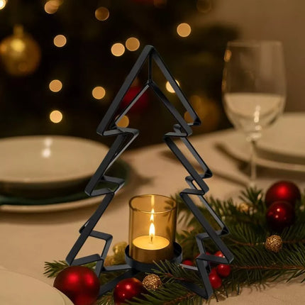Metalo žvakių laikiklis 31,5 cm Kalėdinė eglutė MICA