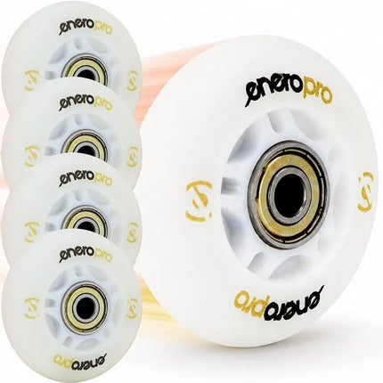 ENERO PRO PU riedučio ratukai 64 mm 4 vnt. su ABEC 7 LED guoliais