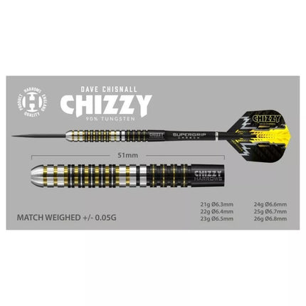 Harrows Chizzy smiginiai 90% Steeltip HS-TNK-000013897