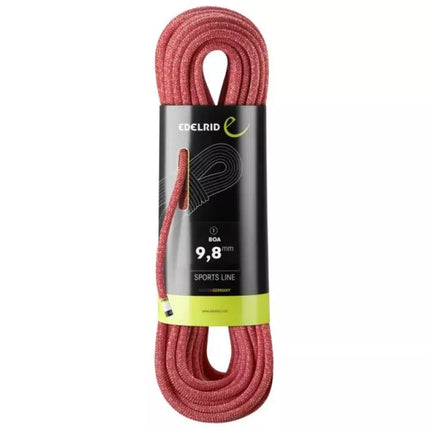 Edelrid 710790802000 climbing rope Red 80000 mm 9.8 mm Polyamide 1 pc.