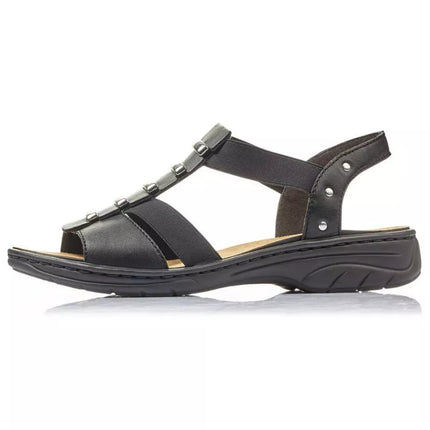 Juodos odinės Rieker basutės W 64580