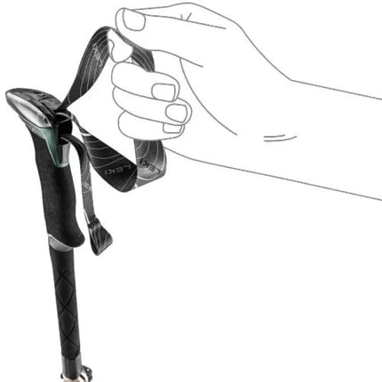 LEKI TR MAKALU FX trekking poles, 110-130cm green