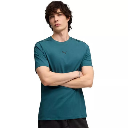 Vyriški marškinėliai Puma su juostele, turkio spalvos, 691693 41