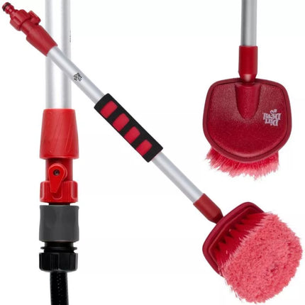 CAR WASH BRUSH WITH GARDEN HOSE VALVE 61M DIRT DEVIL