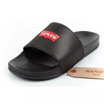 Levi's moteriškos sportinės šlepetės patogios madingos juodos