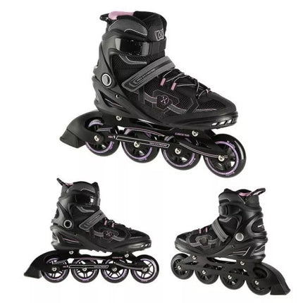 NILS EXTREME NA9157 riedučiai juodi ir violetiniai, dydis 45