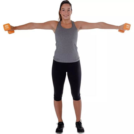 NEOPRENE Dumbbell 4KG PURE 2 IMPROVE 1 PC.