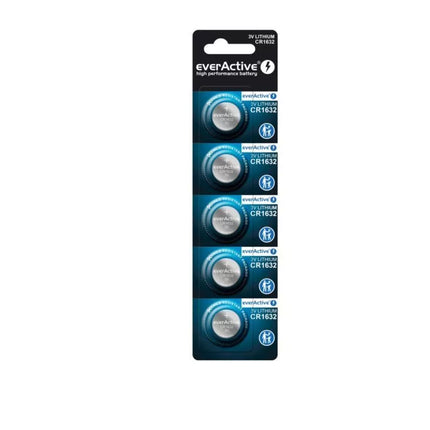 CR1632 everActive battery in a pack of 5 pcs. price per box.