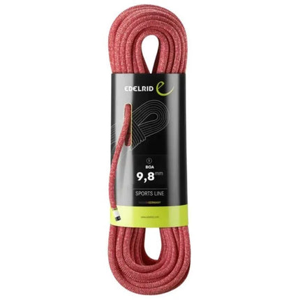 Edelrid 710790702000 laipiojimo virvė, raudona, 70 m, 9,8 mm, poliamidas, 1 vnt.