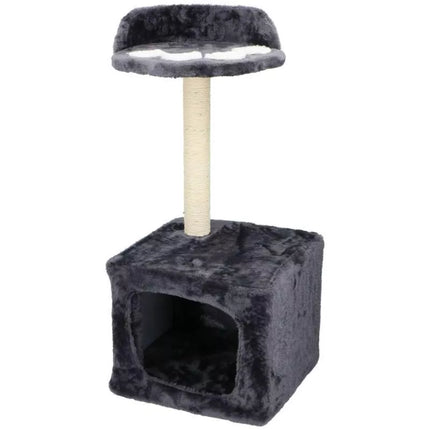 Katės draskyklė su nameliu ir guoliu 68cm
