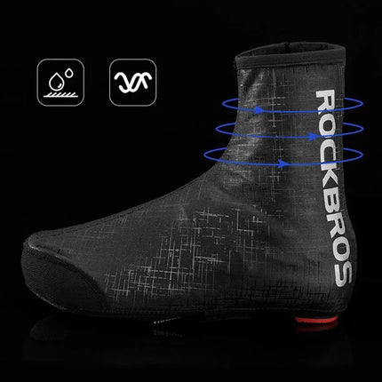 Rockbros LF1081 Windproof Waterproof Shoe Covers 42-46 cm - Black