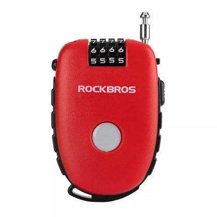 Rockbros 32420981001 dviračio spyna su ištraukiamu troseliu - raudona