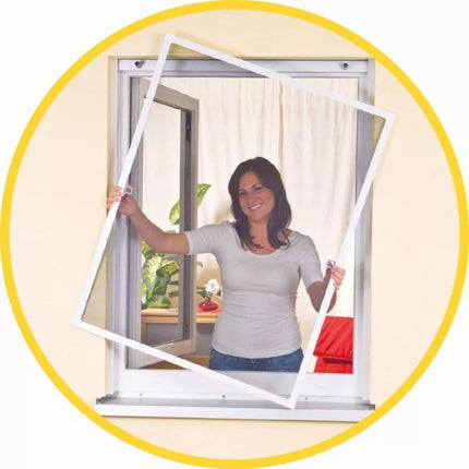 MOSQUITO NET WINDOW ALU 100X120 WHITE