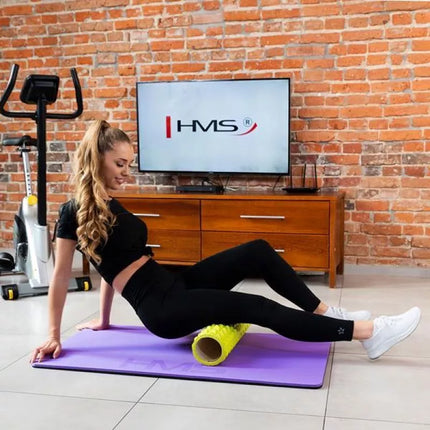 HMS Premium MFK01 Violet Juoda Treniruočių Kilimėlis su Skylutėmis