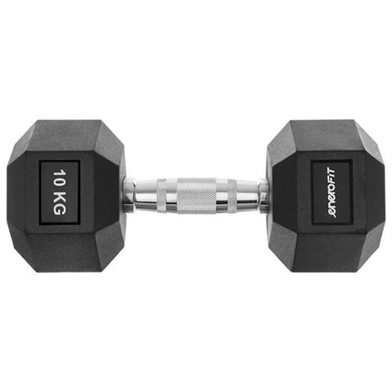 HEX RUBBER Dumbbell 10 KG ENERO FIT