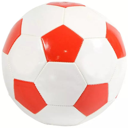 BIEDRONKA futbolo kamuolys baltas ir raudonas ENERO 5 dydis