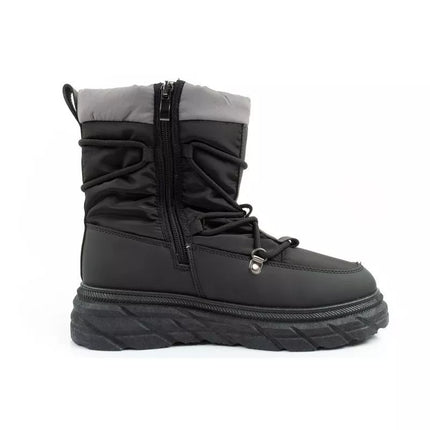 Lee Cooper women's winter hiking sports shoes insulated black gray