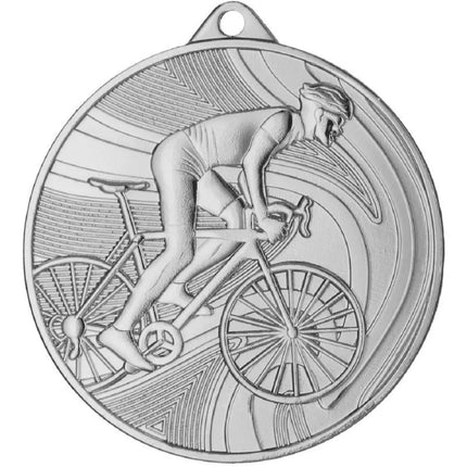 Sidabro medalis - dviračių sportas - plieninis medalis