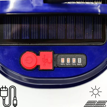 Žibintuvėlis Kempingo lempa su USB įkrovimu ir saulės energija Redcliffs