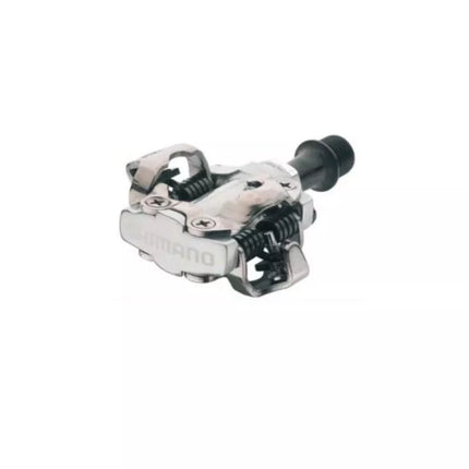 SHIMANO SPD M540 pedalai + sidabriniai klipai