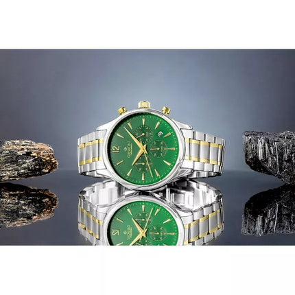Giewont Chronograph Safyrinis Žalias Vyriškas Laikrodis GW6310-B6