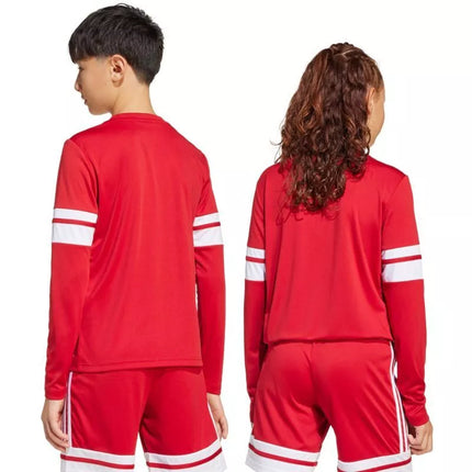 adidas Squadra 25 Vaikiškas džersis ilgomis rankovėmis, raudonas ir baltas JJ0041
