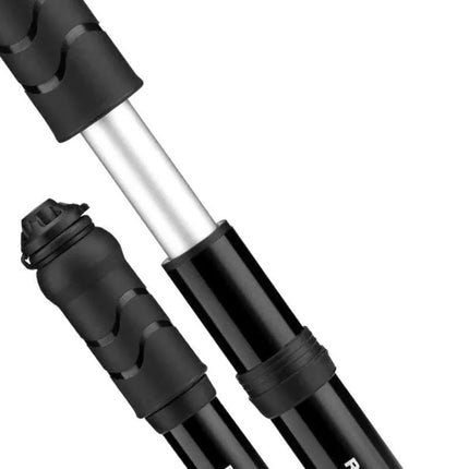 Rockbros 810PCS-HP Mini rankinė dviračio pompa su Presta ir Schrader žarna - Juoda