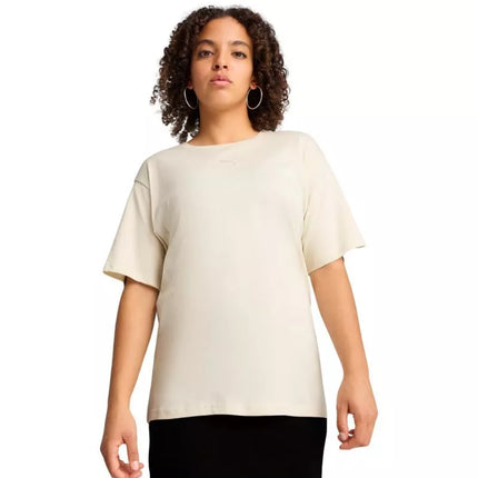 Puma ESS Relaxed Tee smėlio spalvos moteriški marškinėliai 684971 87