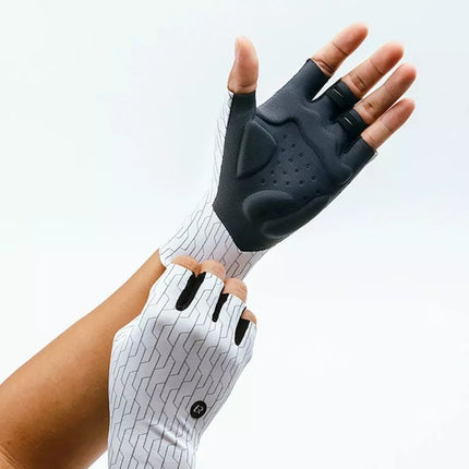Rockbros Road Cycling Gloves Size: XL - White/Black